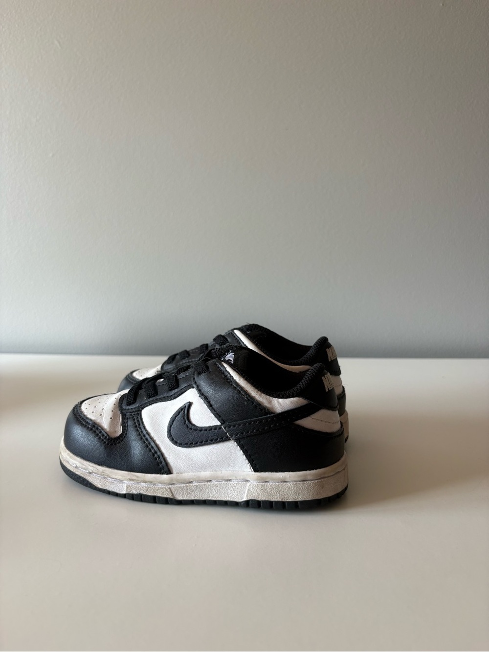 Nike Kids Black and White Low-Top Sneakers